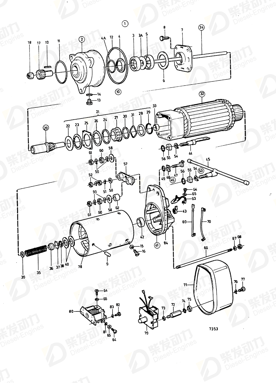 volvo penta Bearing 843534 Drawing volvo penta Bearing 843534 Drawing